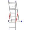 Leroy Merlin Scala a sfilo Stilo in alluminio 2 rampe da 6 gradini portata massima 150 kg EN 131 per lavori fino a 3.76 m