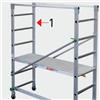 Leroy Merlin Alzata SPALLA CON RUOTE TRABATTELLO ESTRO per scala in alluminio grigio