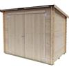 Leroy Merlin Box per biciclette in legno addossato 218 x 130 cm in abete grezzo 218 x 167 x 130 cm