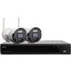 ISIWI Kit di videosorveglianza da interno / esterno senza fili connesso ISIWI Connect 2 8 telecamere, nero