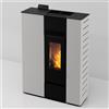 LVZ Stufa a pellet canalizzata LVZ Palmas 10.3 KW bianca