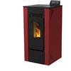 LVZ Stufa a pellet canalizzata LVZ Gioia 7 KW bordeaux