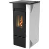 LVZ Stufa a pellet ventilata LVZ Gioia 7 KW bianca