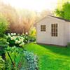 TOSCANA GARDEN Casetta da giardino in legno di abete 2 x 3 m, superficie esterna 5.9 m² e spessore parete 25 mm, senza pavimento porta ad anta singola, TOSCANA GARDEN Augusta