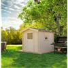 TOSCANA GARDEN Casetta da giardino in legno naturale 2 x 3 m, superficie esterna 5.89 m² e spessore parete 25 mm, senza pavimento porta ad anta singola, TOSCANA GARDEN Pisa