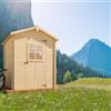 TOSCANA GARDEN Casetta da giardino in legno abete 1.5 x 1.5 m, superficie esterna 2.13 m² e spessore parete 16 mm, senza pavimento porta ad anta singola, TOSCANA GARDEN Tropea
