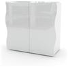 Leroy Merlin Mobile ONDA con 2 ante L 90 x H 81 x P 40 cm bianco lucido
