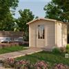 TOSCANA GARDEN Casetta da giardino in legno abete 2 x 2.5 m, superficie esterna 4.75 m² e spessore parete 20 mm, senza pavimento porta a due ante, TOSCANA GARDEN Ischia