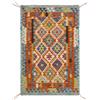 Leroy Merlin Tappeto Kelim Kaudani 32 in lana multicolore L 150 x L 101 cm