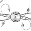 Leroy Merlin Plafoniera PLAFONIERA LILIANA 6xE14 OVALE CROMO grigio6XE14