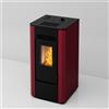 LVZ Stufa a pellet ventilata LVZ Karin 8.1 KW bordeaux