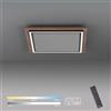 PAUL NEUHAUS Plafoniera LED PALMA marrone IP20 cct da bianco caldo a bianco freddo con regolazione di temperatura, 5100 lumen PAUL NEUHAUS