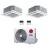 LG CONDIZIONATORE LG DUAL SPLIT CASSETTA 4 VIE 12000+18000 BTU INVERTER R32 MU3R19.U24 A+++