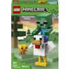 LEGO Minecraft Fantino di polli 21582 | Giochi per bambini da 9 anni, animale snodabile, Baby Zombie e pulcino, decorazione cameretta, regalo per gamer, 344 pezzi