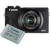 Canon Powershot G7X Mark III kit batteria nero