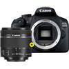 Canon EOS 2000D + EF-S 18-55mm F/4-5.6 IS STM compact