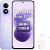 XIAOMI Smartphone Xiaomi REDMI Note 17 5G, 6GB di RAM, 128GB di memoria, 7700mAh, colore lilla (include caricabatterie da 67W)