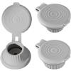 Generico Upside Down Bottle Cap, 3x Inverted Dispenser Lid, 5.08x6.42 Inches No Waste Cap Shampoo Lotion, Leak Proof Bottle Stand for Easy Dispensing of Liquids and Gels