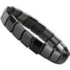 Generisch 2 bracciali magnetici con ematite, 20 cm, in ematite naturale, per uomini, per ufficio, sport, viaggi e come regalo per papà e mariti