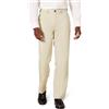 Amazon Essentials Pantaloni Eleganti da Completo Vestibilità Classica con Vita Elasticizzata e Senza Pince Uomo