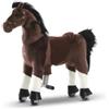 VROOOMY® Cavallo cavalcabile su ruote XS, 3-5 anni, senza batterie, Marrone scuro