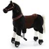 VROOOMY® Cavallo cavalcabile su ruote XS, 3-5 anni, senza batterie, Nero