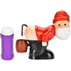 TIrievza Soffiatore Di Bolle Di Babbo Natale, Babbo Natale Spara Bolle Dal Sedere | Novità Macchina Per Bolle Di Natale Con Musica Leggera Liquido Per Bolle, Scherzi Interattivi Per Riempire Calze Delle Feste