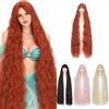 BUYOGET Rapunzel - Parrucca da donna con capelli lunghi e mossi | Capelli sintetici regolabili da 101,6 cm con 1 retina per capelli, ideali per cosplay, feste di Halloween e personaggi da