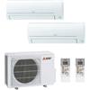 MITSUBISHI ELECTRIC Condizionatore Mitsubishi Smart Msz-Hr Dual Split 9000+12000 Inverter R32 MXZ-2HA40VF A++