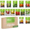 Organifer Semi Di Frutta | Piante Da Frutto - Semi Da Giardino - Semi Di Fragola - Semi Di Cetriolo - Semi Di Rabarbaro - 13 Varietà - Organifer
