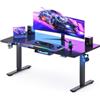 FLEXISPOT Scrivania Elettrica Regolabile in Altezza, 200 x 80 cm, Scrivania Gaming, con Vassoio Completo, Sistema Anticollisione e Memoria a 4 Altezze