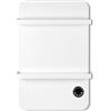 Monucep Scaldasalviette da bagno, 50 x 90 cm, 600 W, WiFi con display, radiatore a infrarossi, scaldasalviette da parete, con 2 portasciugamani bianco