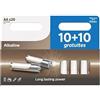 Blendend Batterie alcaline AA/LR6, confezione da 20, con durata del 30%, ideali per dispositivi ad alto consumo quotidiano.