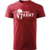 DRAGOWA t-shirt a maniche corte Spartan army 160 g/m², rosso,