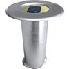 MICEL - 13374 - Base lucchetto di sicurezza a forma di crocetta, con tubo in ottone e molla in plastica, ideale per veicoli, porte e contenitori, finitura cromata lucida, 50 x 107 x 42 mm