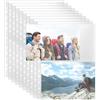 VZU 30 fogli trasparenti per cartoline, 60 buste per foto A4, album per cartoline, buste trasparenti, custodie per biglietti da collezione, custodie per foto (15,1 x 21,2 cm) (2 tasche)