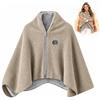 Generico Coperta Riscaldante da Indossare Coperta Elettrica Singola Portatile Rosso | Coperta Riscaldante USB,Coperta Termica con Cerniera,Coperta Indossabile,Termocoperta Singola,Morbida Calda Comoda Leggera