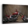 ARTTOR Stampe da Parete Moderne 100x70 cm Quadro su Tela Auto Vintage - 0172 | Motocicletta Cromo Ruote Quadro Decorativo 1 pezzo Soggiorno Camera da Letto Arte da Parete Decorazione da Parete ARTTOR