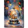 Giallobus - Quadro - 26 - Palla di neve - Tela Canvas Telaio Standard - 50L x 70l cm - Pronto da appendere - Quadri moderni per la casa