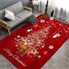 XQKXHZ Tappeto Salotto Grande 200X300cm Tappeto Natale per Soggiorno Camera da Letto Bagno Balcone Tappeto Natalizio Cucina Lavabile E Antiscivolo, Decorazioni Natalizie per La Casa,D,120x180cm