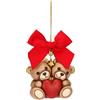 THUN Addobbo natalizio coppia Teddy in ceramica, maxi