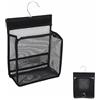 TFSYLISA Sacchetto per Mollette da Appendere, Borsa per Mollette da Bucato | Riutilizzabile Porta Mollettes con Gancio per la Casa e il Giardino (Nero)