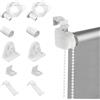 vcsjw 2 set di fissaggio per tapparelle, meccanismo, tenda avvolgibile (17 mm/PVC | Parti di ricambio per il controllo della testa della veneziana, per tenda doppia