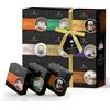 Tilz Set regalo da caffè, 9 bustine di caffè istantaneo aromatizzate, confezionate singolarmente, regali di caffè per uomini, donne, caffè istantaneo nocciola, caramello, vaniglia francese, irlandese
