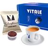 Vitale Caffè Decaffeinato 25 Capsule caffè Compatibili cialde caffè Lavazza Espresso Point - Miscela Dolce ed Aromatica