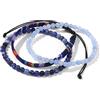 LODMLOER 3 Pezzi/Set Di Braccialetti In Pietra Naturale - Braccialetti In Cotone Colorato Boho Da 4 Mm Per Donna Uomo, Braccialetti Per Feste Estive, Braccialetti Per Coppie In Pietra Naturale Con Perline Per