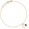 Sakrami Bracciale con Ferro di Cavallo e Coccinella - Colore Oro Giallo