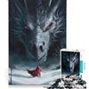 JIANGENNF Puzzle da 1000 pezzi per ragazzi Tairn e Andarna Quarta Ala Giochi per famiglie Ma divertenti e umoristici Adatto per la decorazione della scrivania 38x26cm