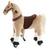VROOOMY® Cavallo cavalcabile su ruote XS, 3-5 anni, senza batterie, Beige