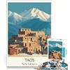 JIANGENNF Puzzle da 1000 pezzi per adolescenti, Taos NM, gioco per famiglie, decorazione da parete, per rafforzare l'amore tra le coppie 38x52cm